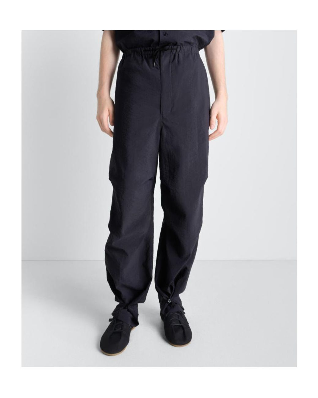 Lemaire Blue Parachute Pants for men