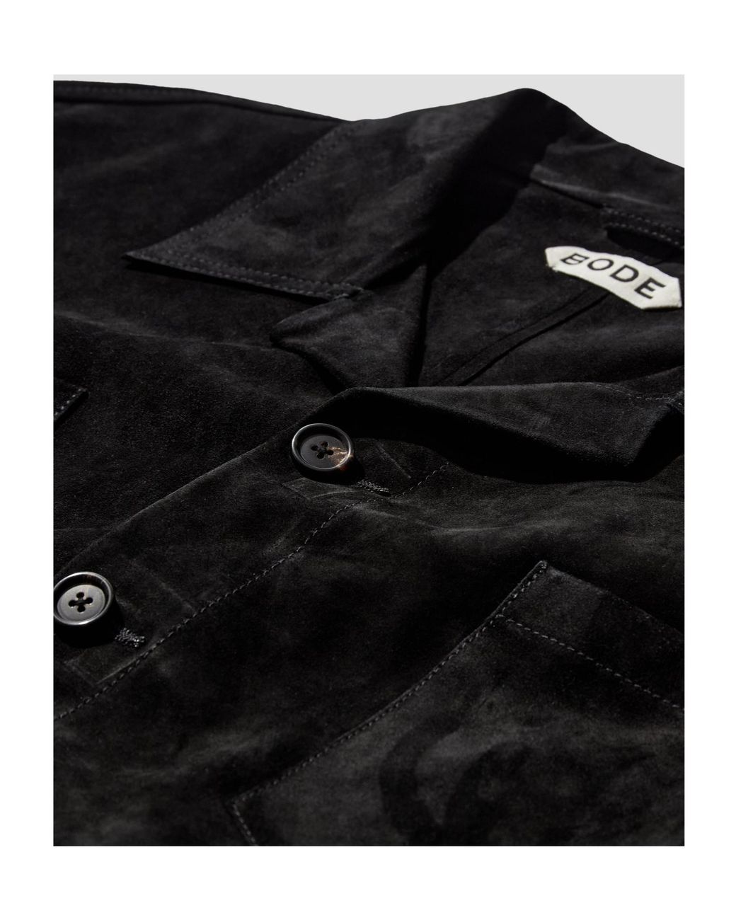 Bode Black Collared Shirt for men