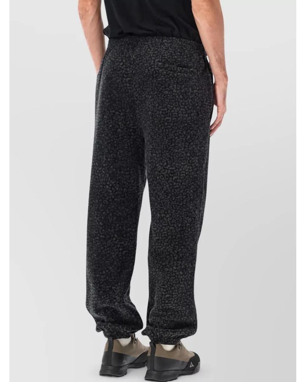 Roa Black Printed Trousers for men