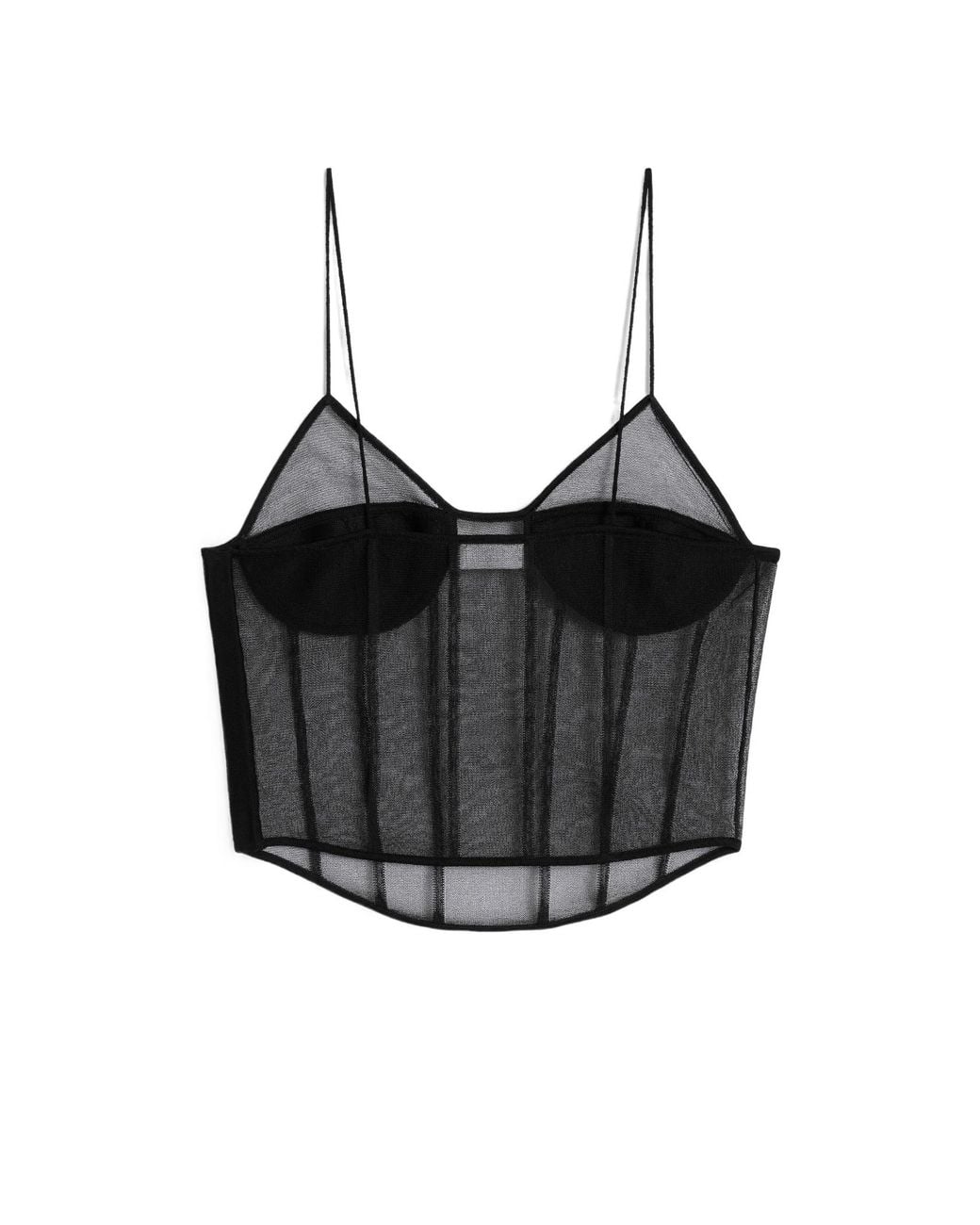 Céline Black Corset Top