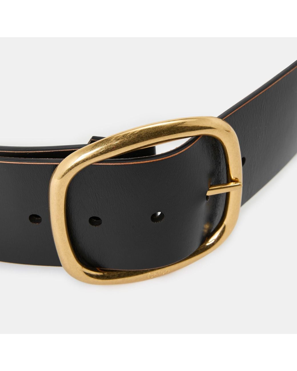 Chloé Black Genuine Leather Belt