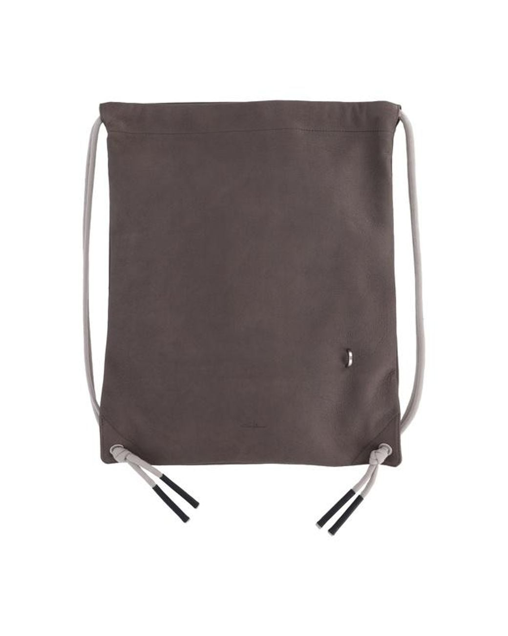 Rick Owens Brown Drawstring Backpack