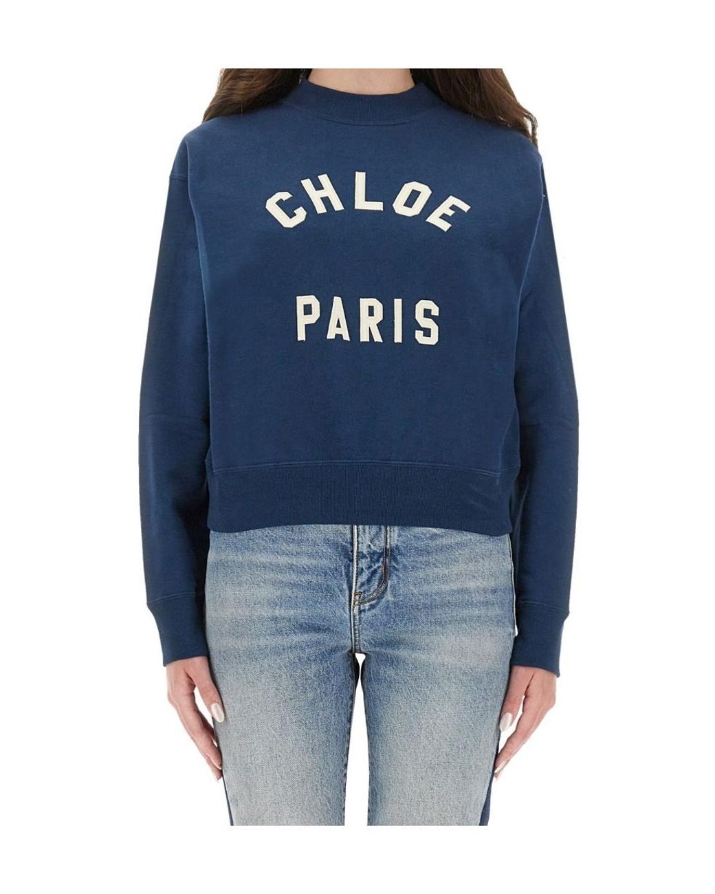Chloé Blue Long-Sleeved Sweater