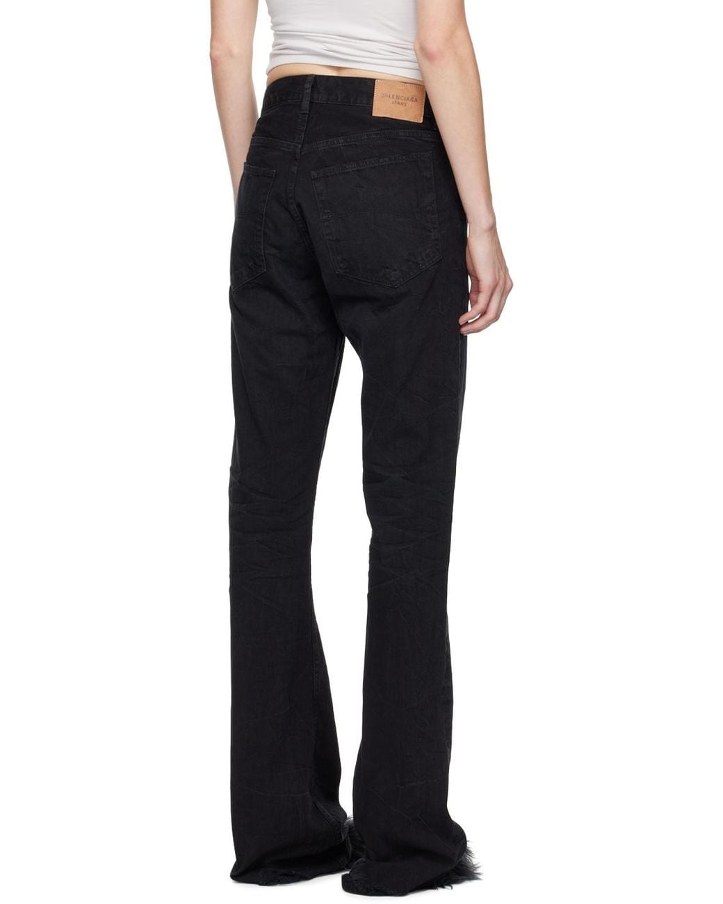 Balenciaga Black Low-Waisted Straight-Leg Jeans