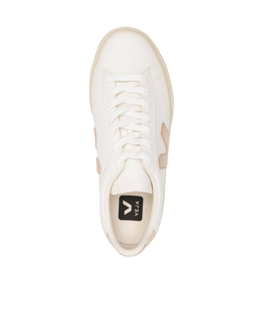 Veja White Campo Chromefree Lace-Up Sneakers