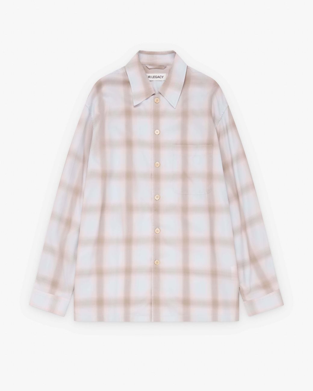 Our Legacy White Every Check Shirt for men