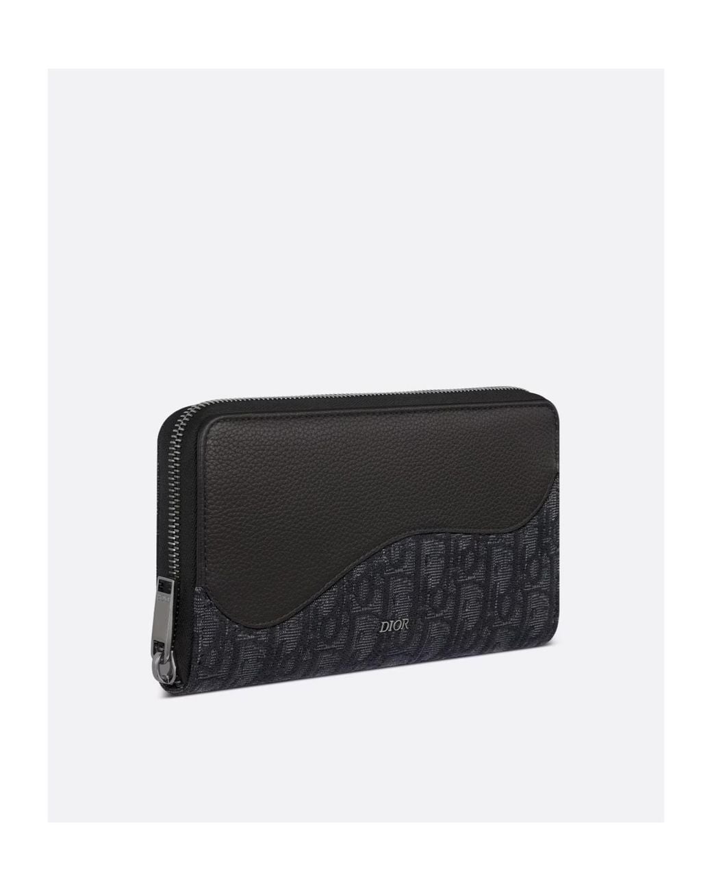 Dior Blue Saddle Zipped Long Wallet for men