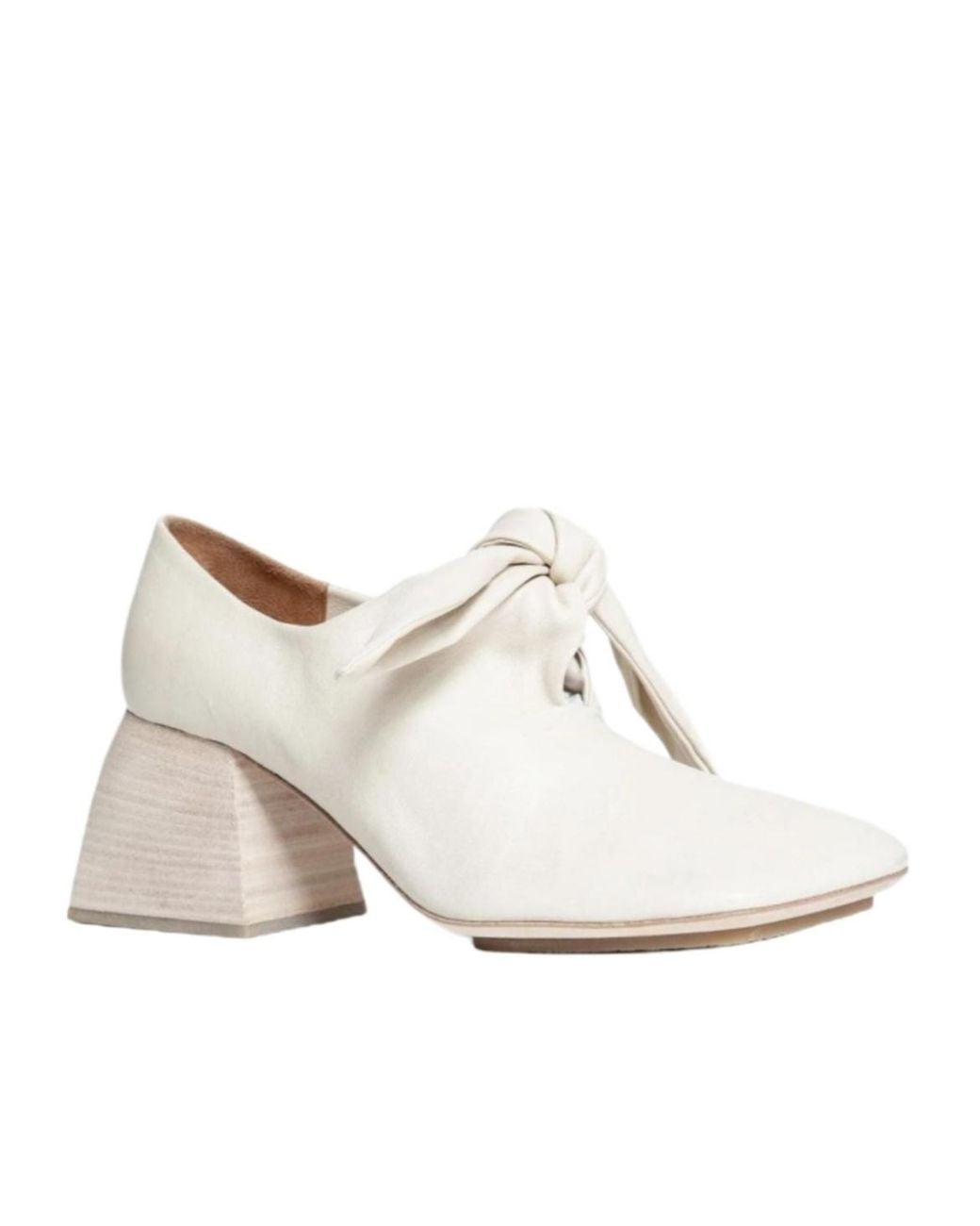 Uma Wang White Chunky-Heeled High Heels
