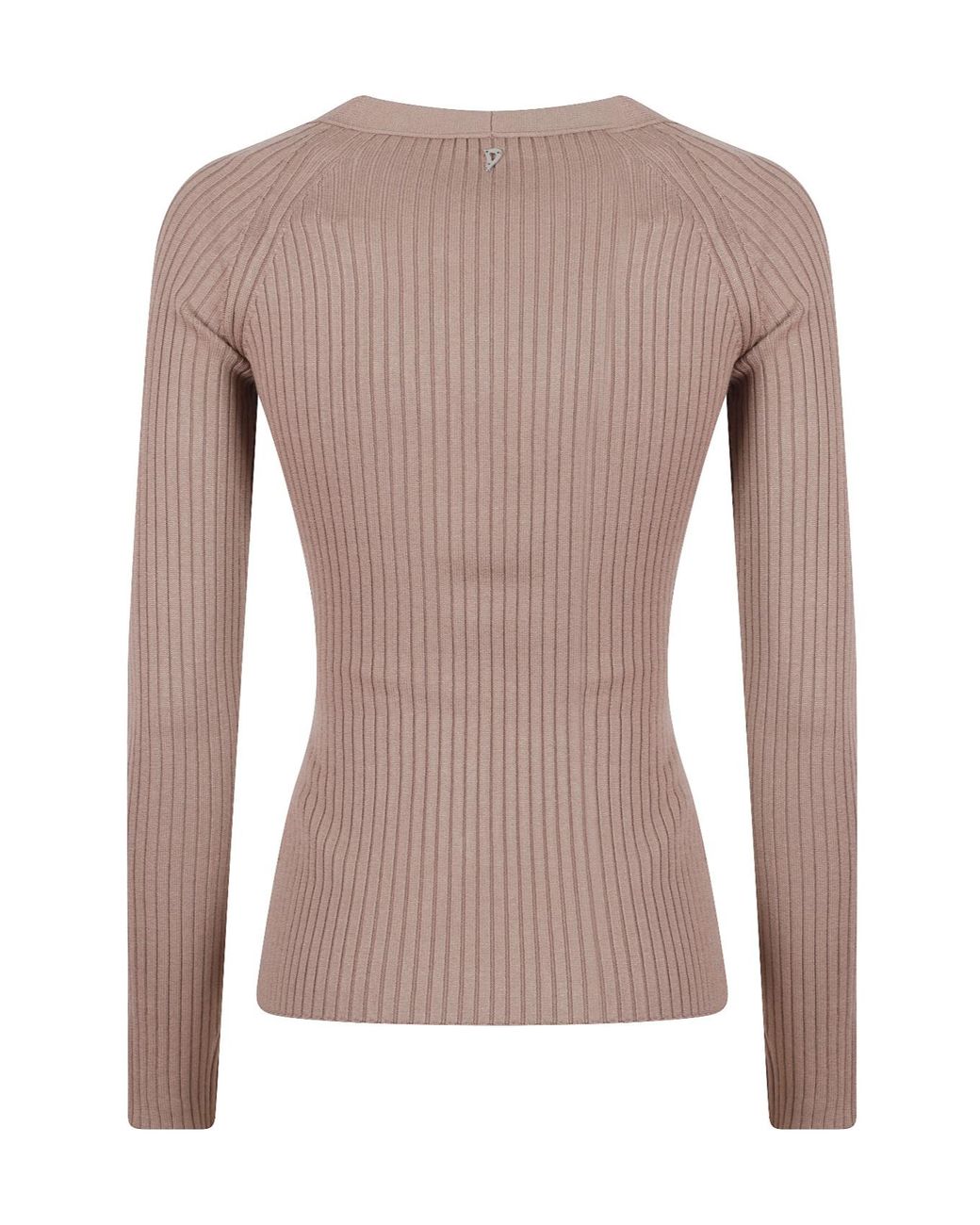 Dondup Brown V-Neck Knitted Cardigan