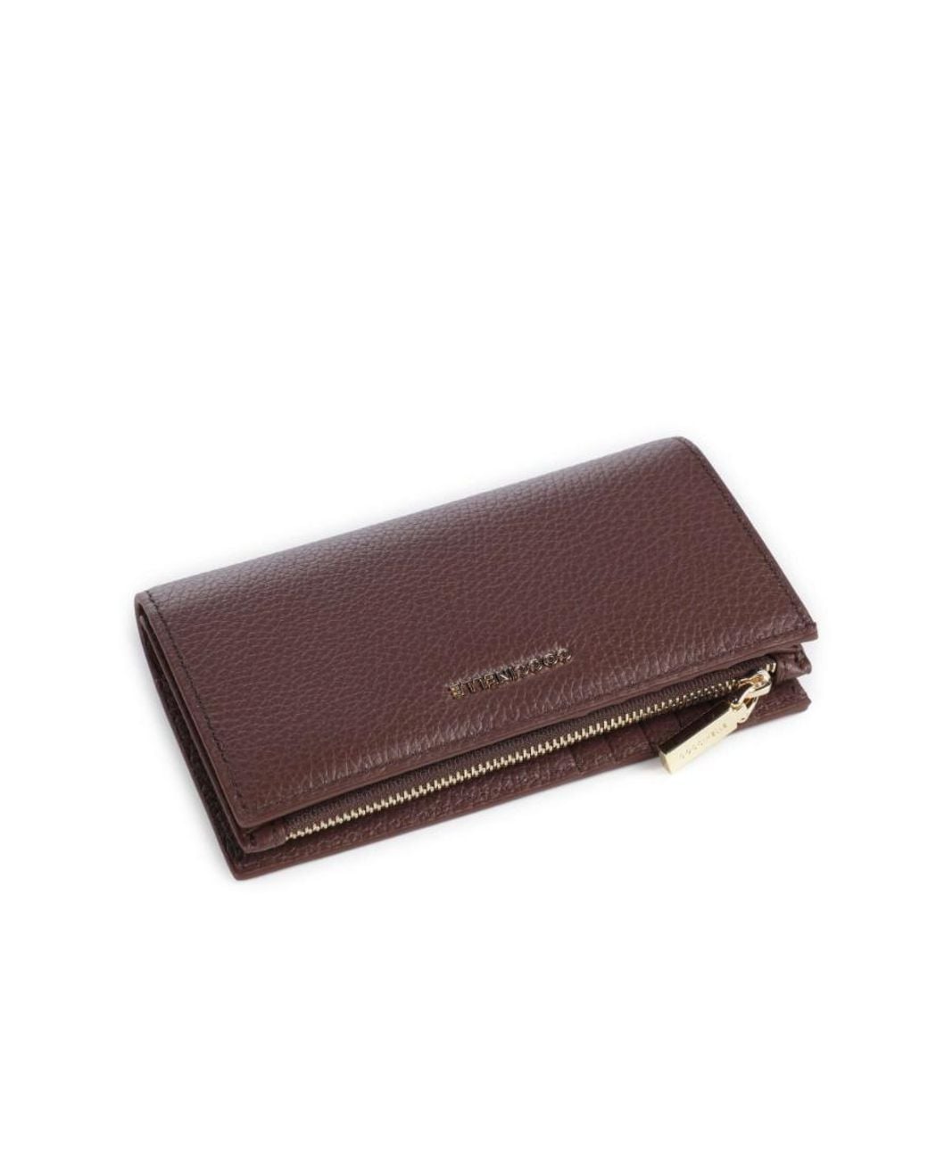 Coccinelle Purple Logo-Plaque Leather Wallet