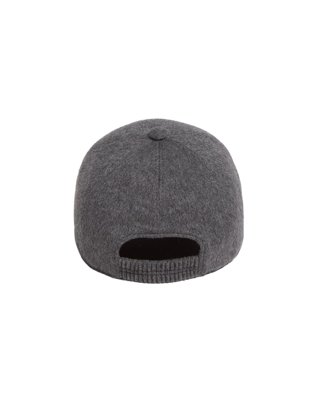 Zegna Gray Cashmere Baseball Cap for men