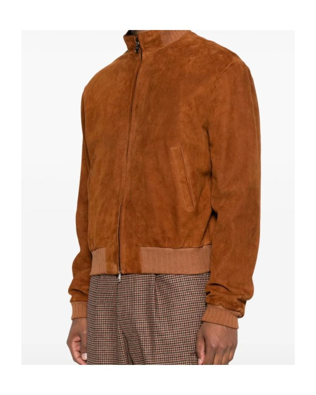 Tagliatore Brown Leather Jackets for men
