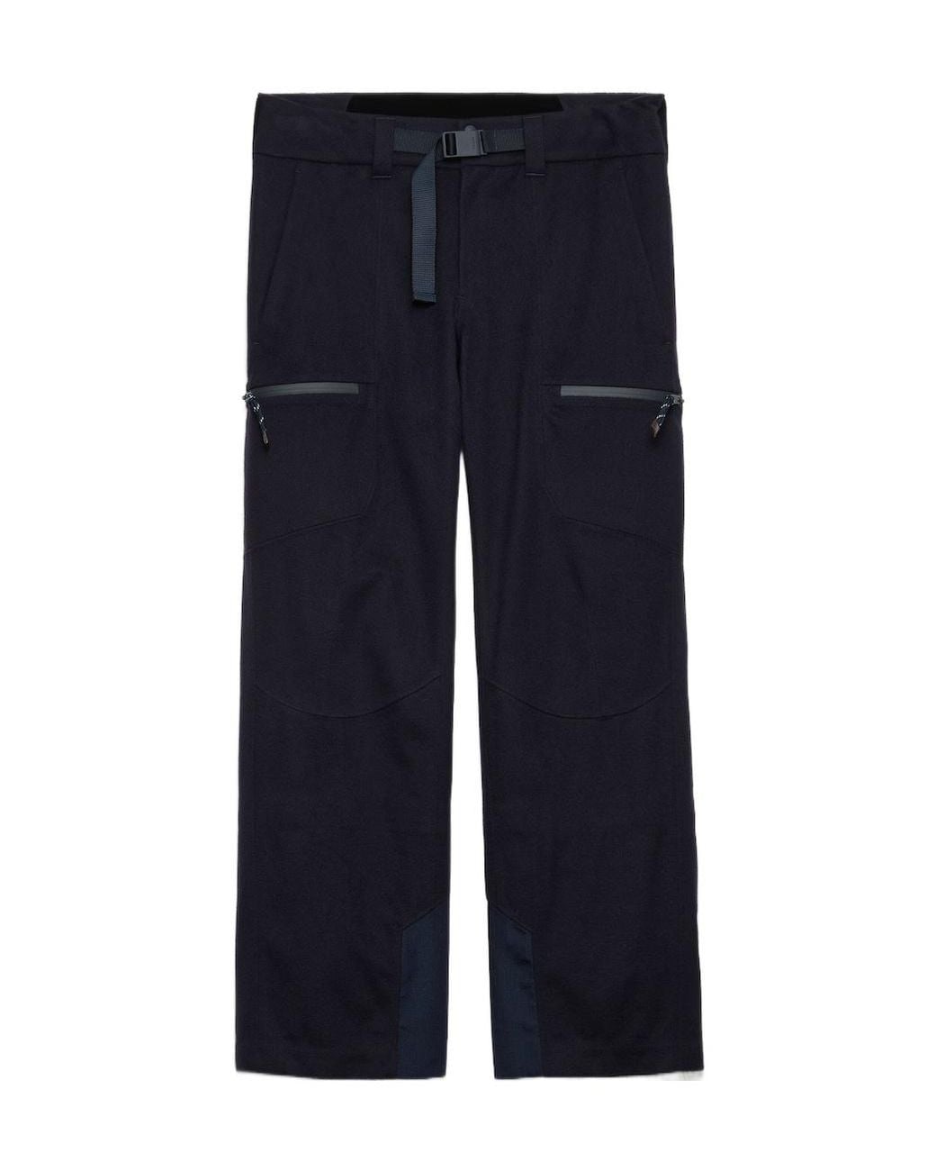 Prada Blue Technical Cashmere Pants for men