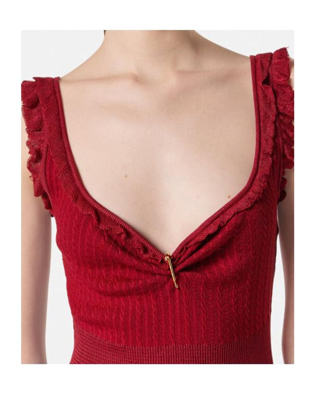 Versace Red Short Dresses