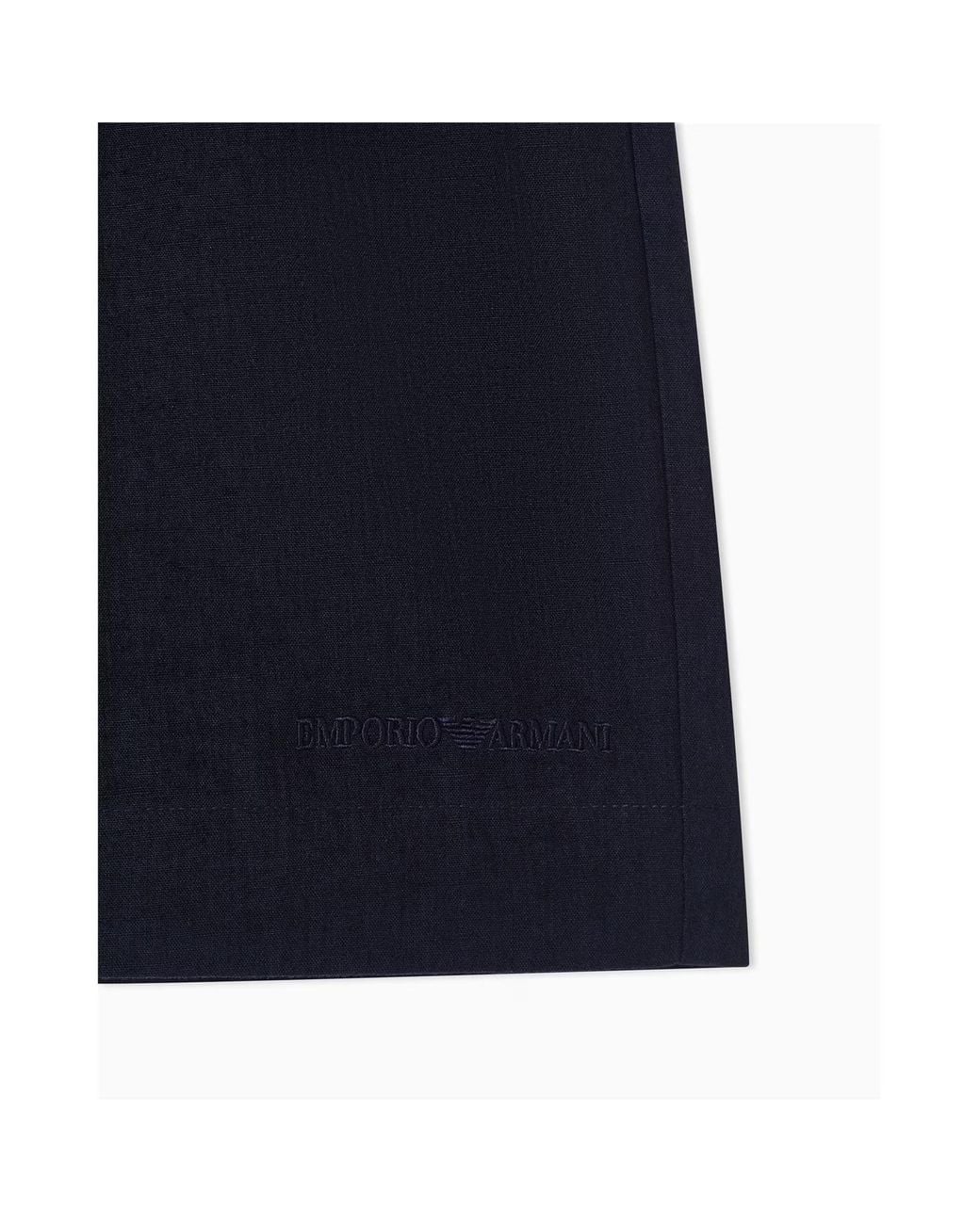 Emporio Armani Blue Elastic Waist Shorts for men