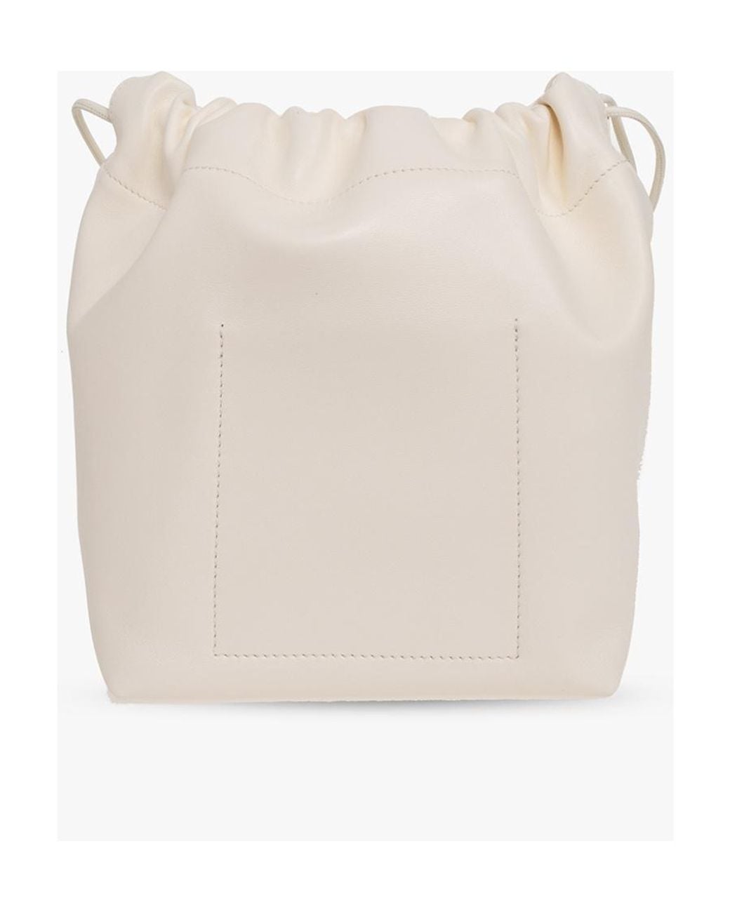 Jil Sander Natural Dumpling Drawstring Shoulder Bag