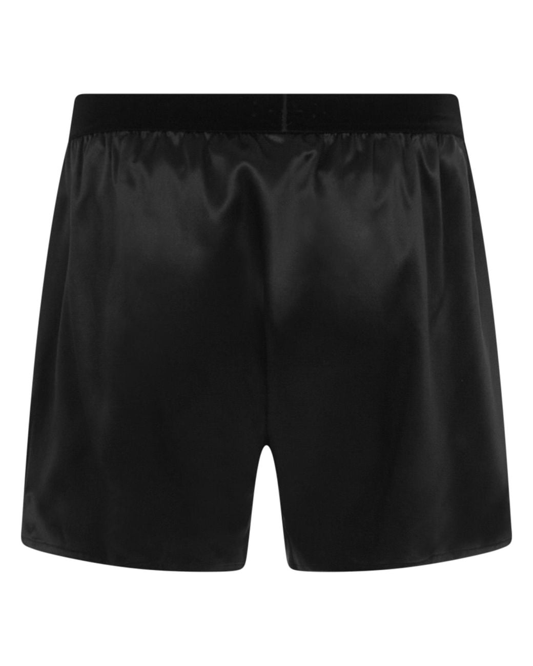 Tom Ford Black Logo-Waistband Stretched Satin Boxers for men