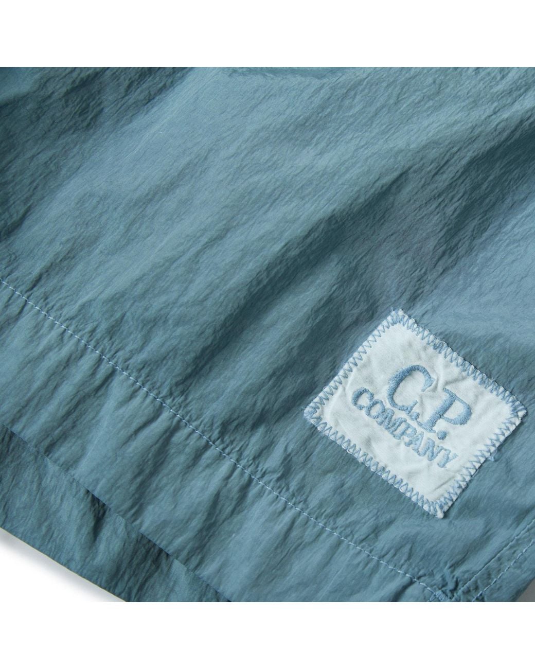 C P Company Blue Elasticwaist Casual Shorts for men