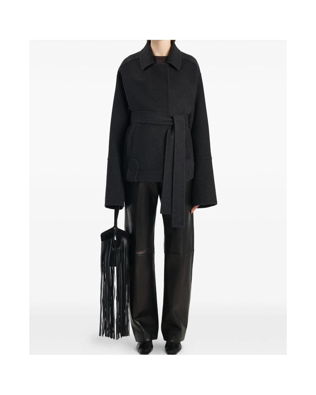 Khaite Black Alder Long Sleeved Jacket