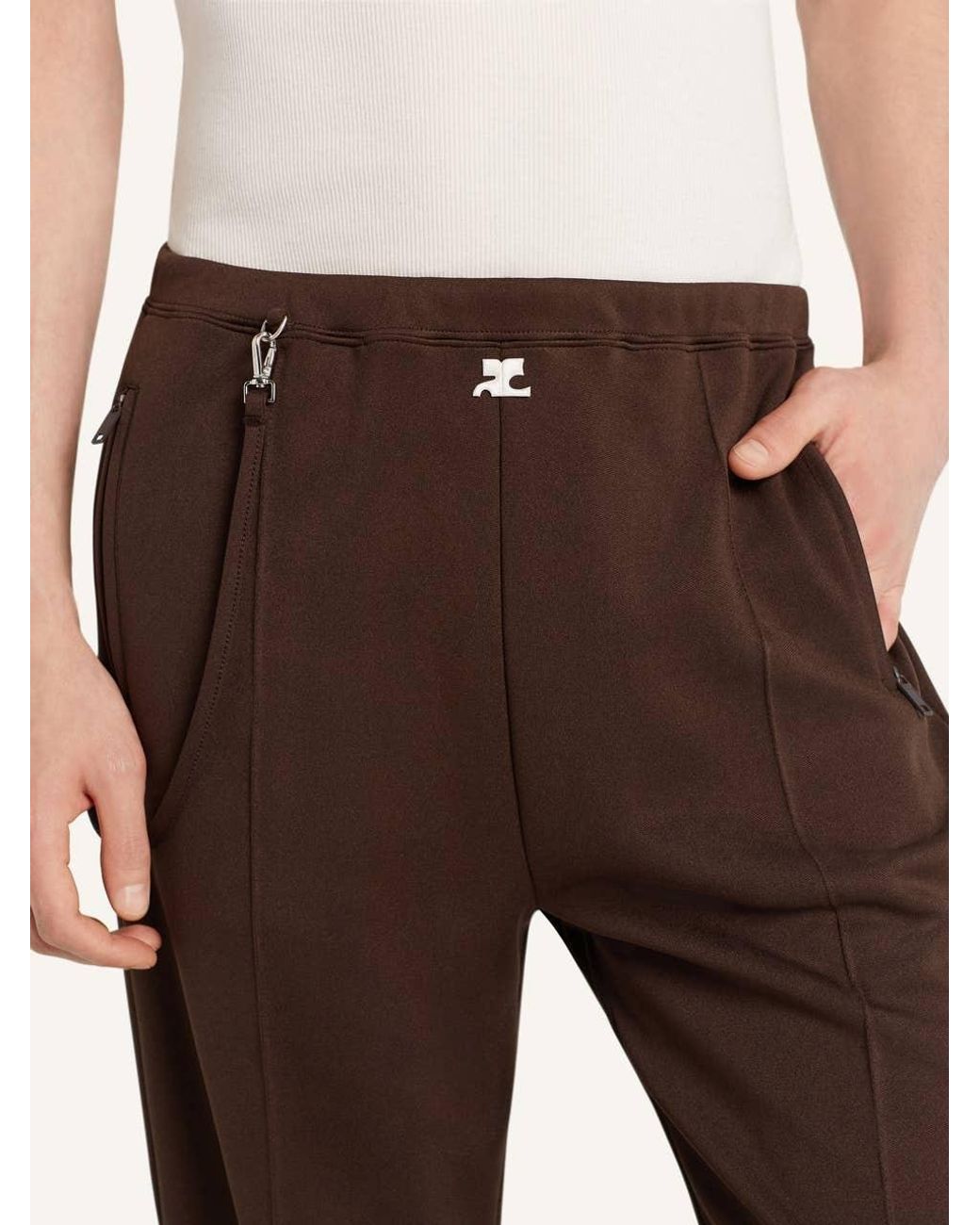 Courreges Brown Courrèges Baggy Tracksuit Pants for men