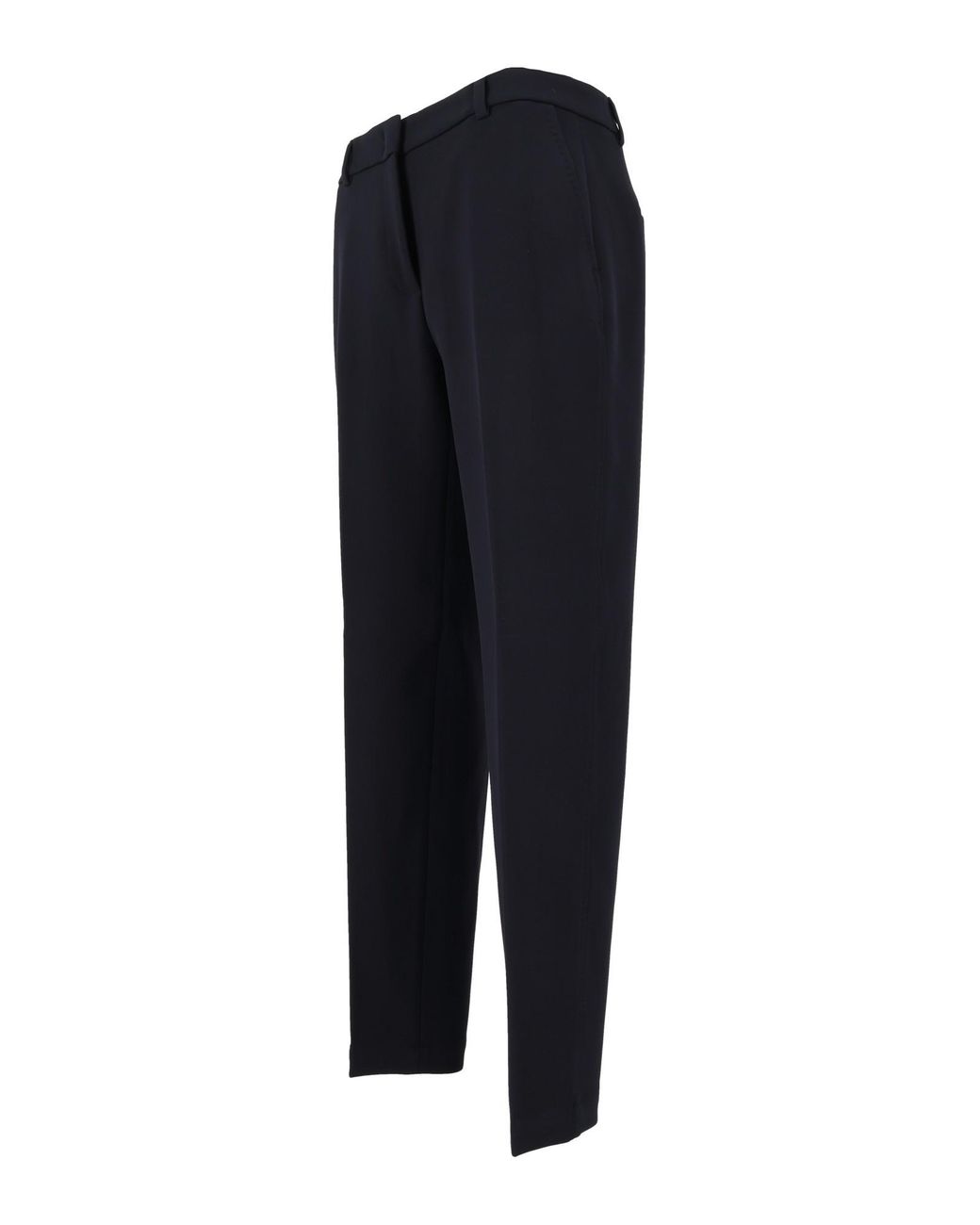 Peserico Blue Pressed-Crease Straight Leg Trousers