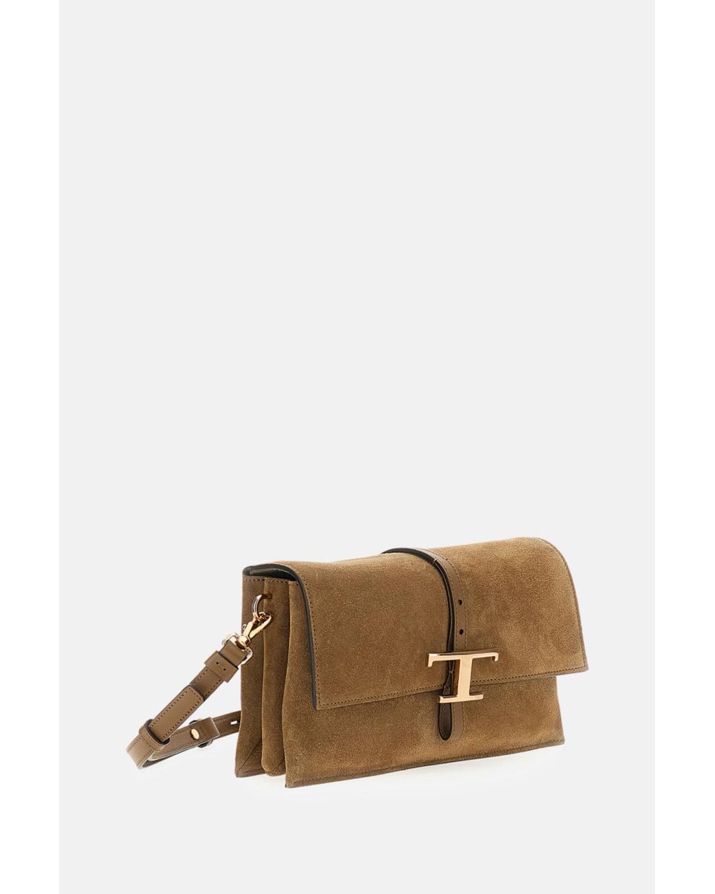 Tod's Brown T Timeless Mini Shoulder Bag