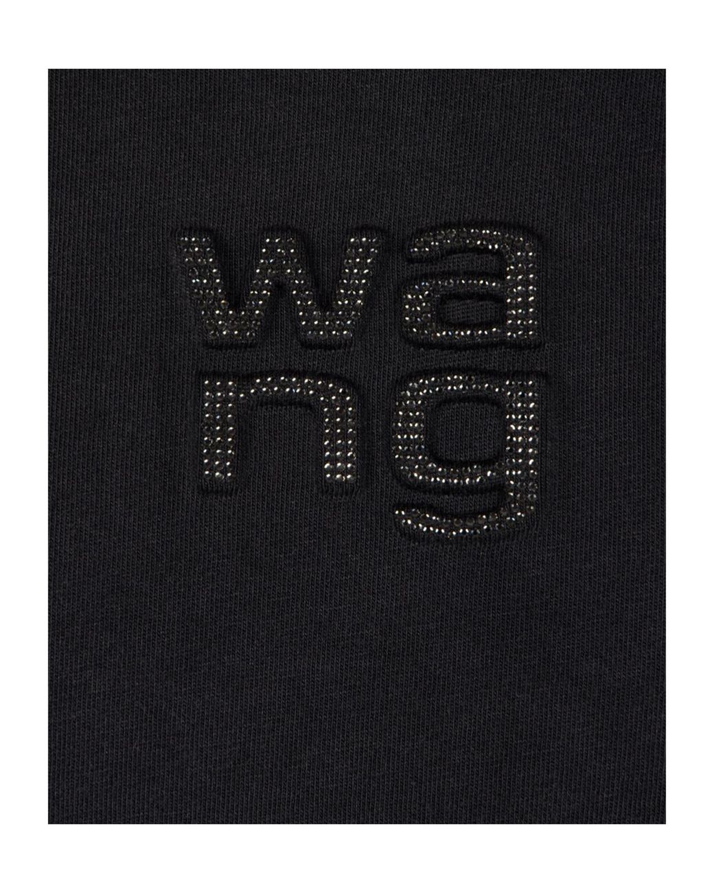 Alexander Wang Blue T By Embellished Hotfix T-Shirt