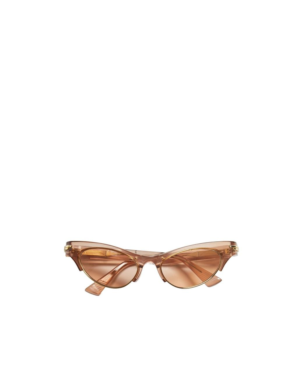 Bottega Veneta Brown Angle Cat Eye Sunglasses for men