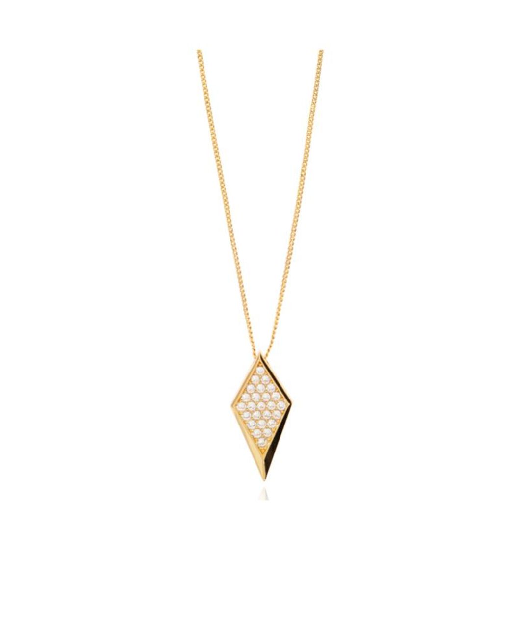 Versace White Blade Embellished Necklace