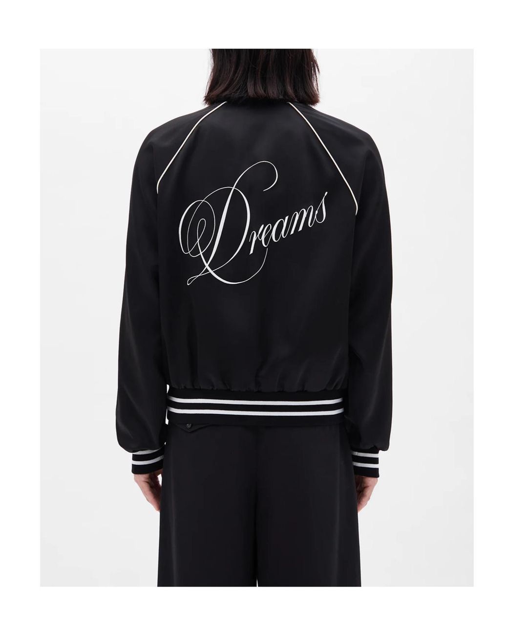 Ann Demeulemeester Black Esko Slim Fit Raglan Bomber Jacket for men