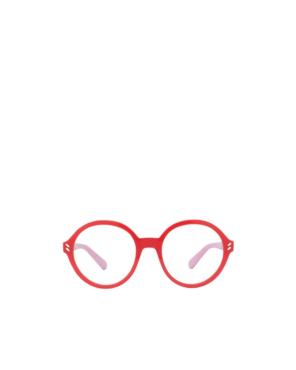 Stella McCartney Red Eyewear Round Frame Glasses