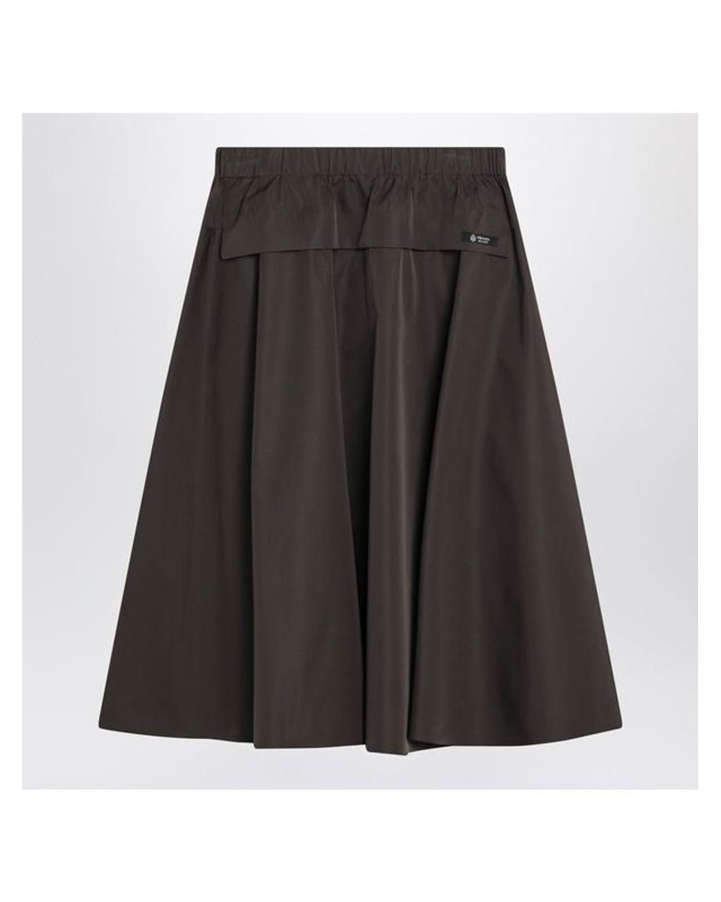 Prada Green Belted Midi Skirt