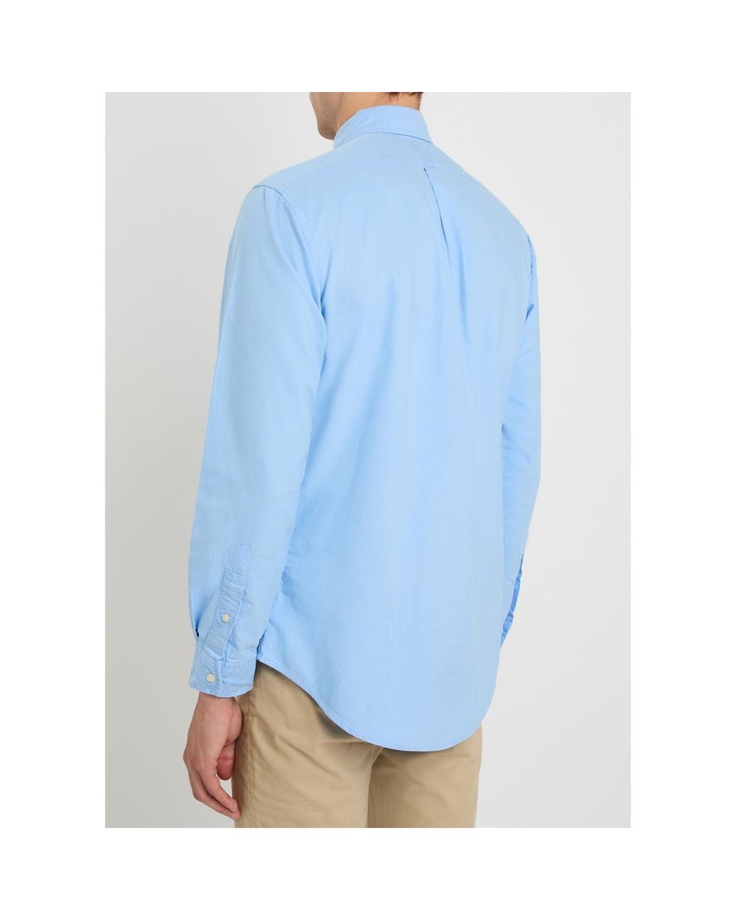 Polo Ralph Lauren Blue Cotton Oxford Shirt for men
