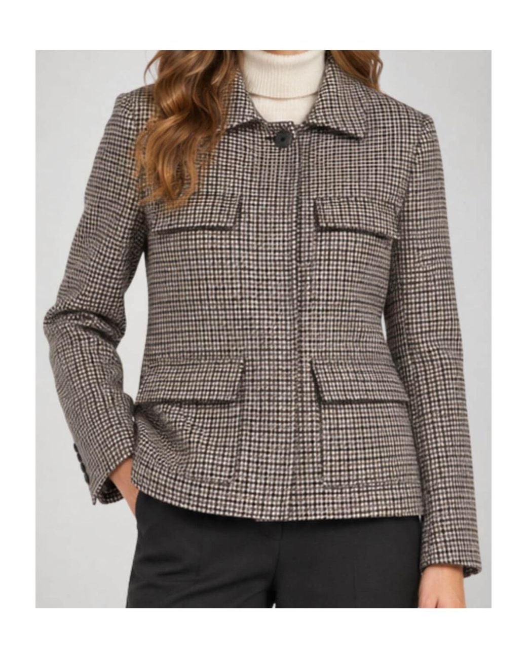 P.A.R.O.S.H. Gray Long-Sleeve Casual Jacket