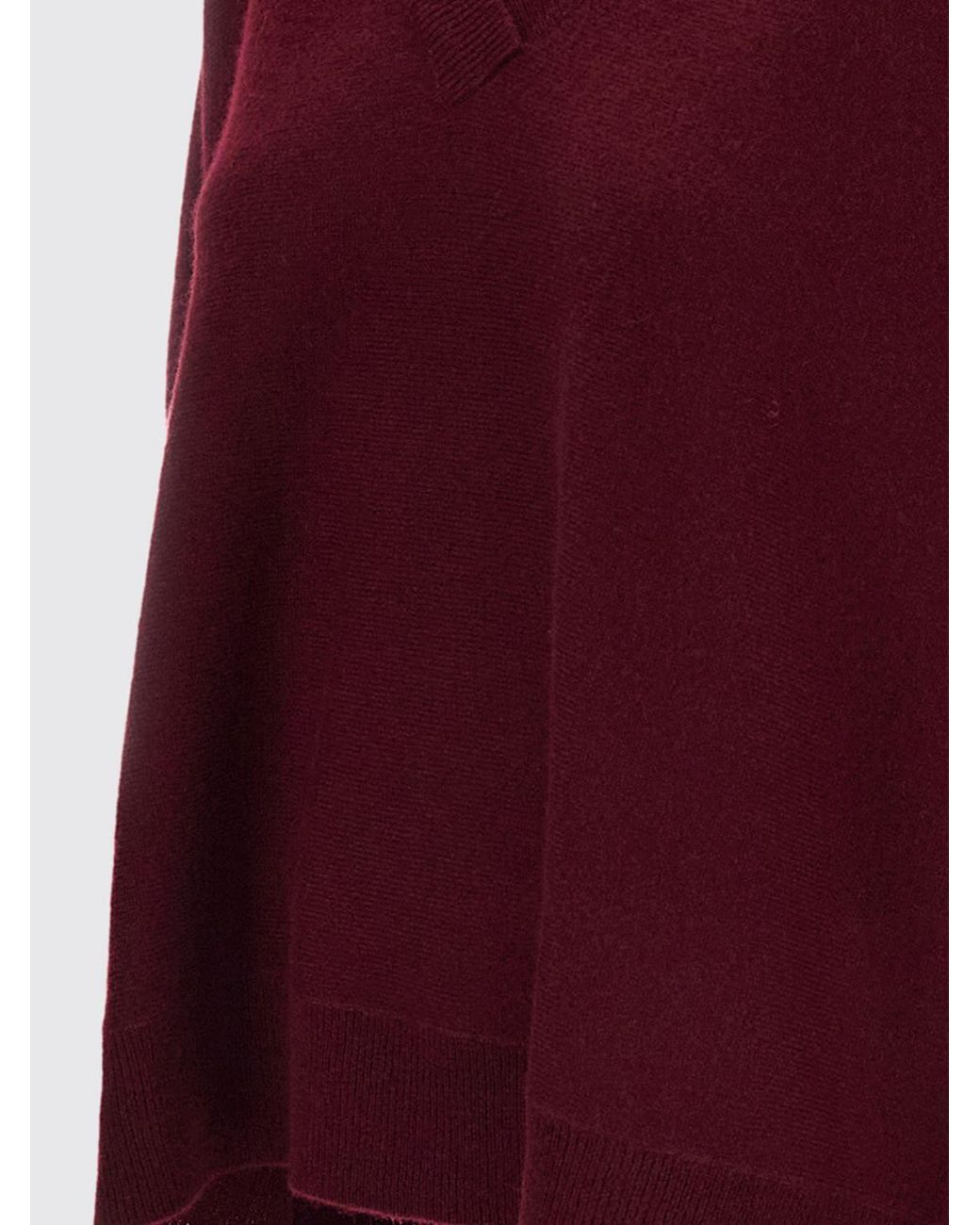Lisa Yang Red V-Neck Knitted Sweater
