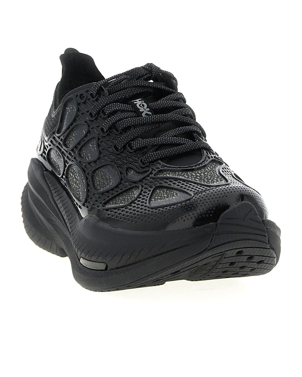 Hoka One One Black Mach X Caged Sneakers for men