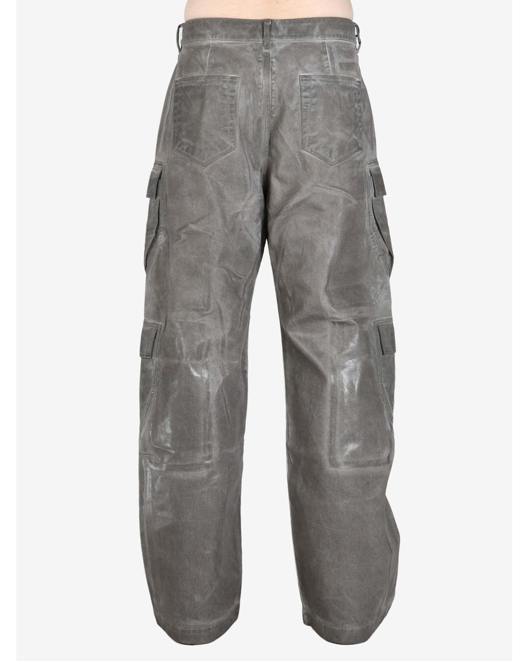 Rick Owens Gray Cargo Trousers for men