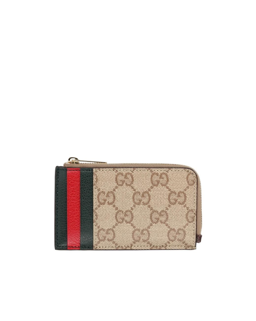 Gucci White Card Case With Slots