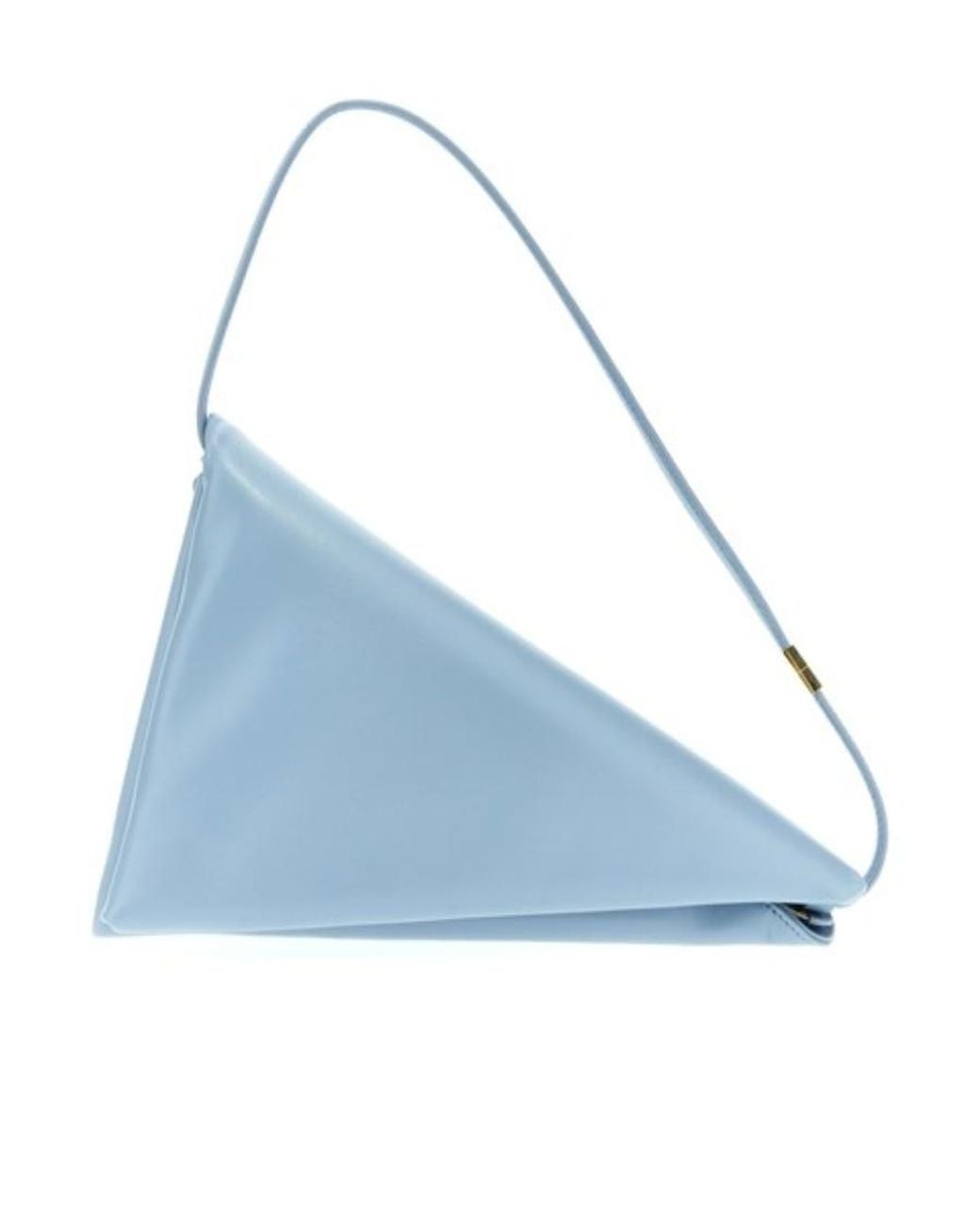 Marni Blue Prisma Logo Embossed Shoulder Bag