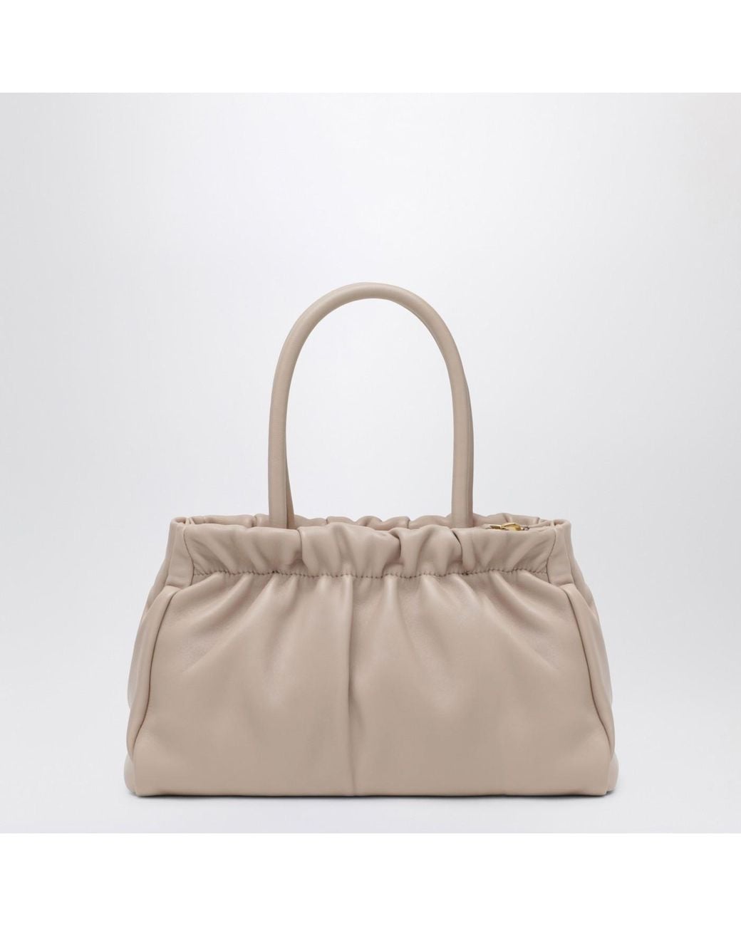 Prada Natural Double Handle Shoulder Bag