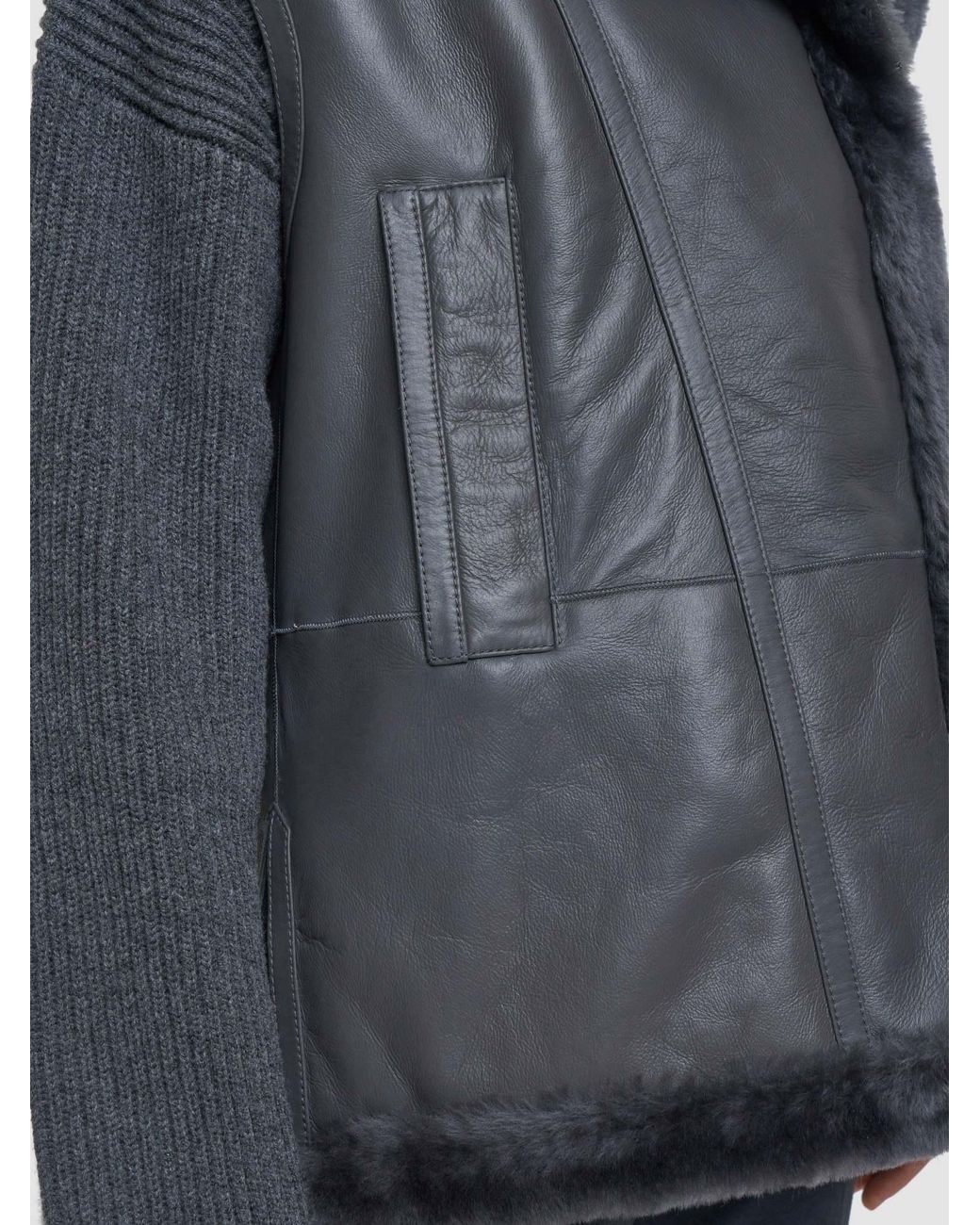 Joseph Black Side Zipper Vest