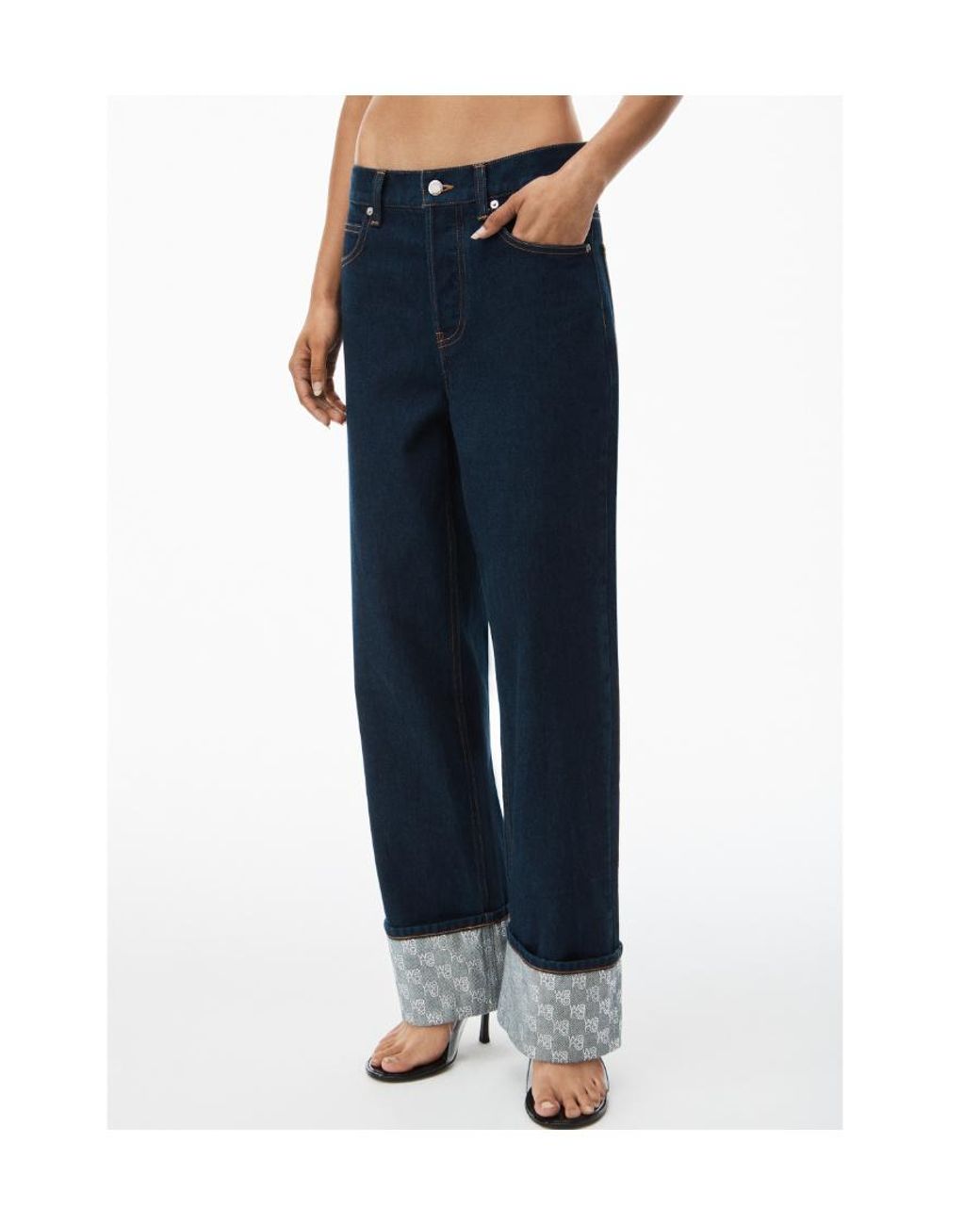 Alexander Wang Blue Straight-Leg Jeans