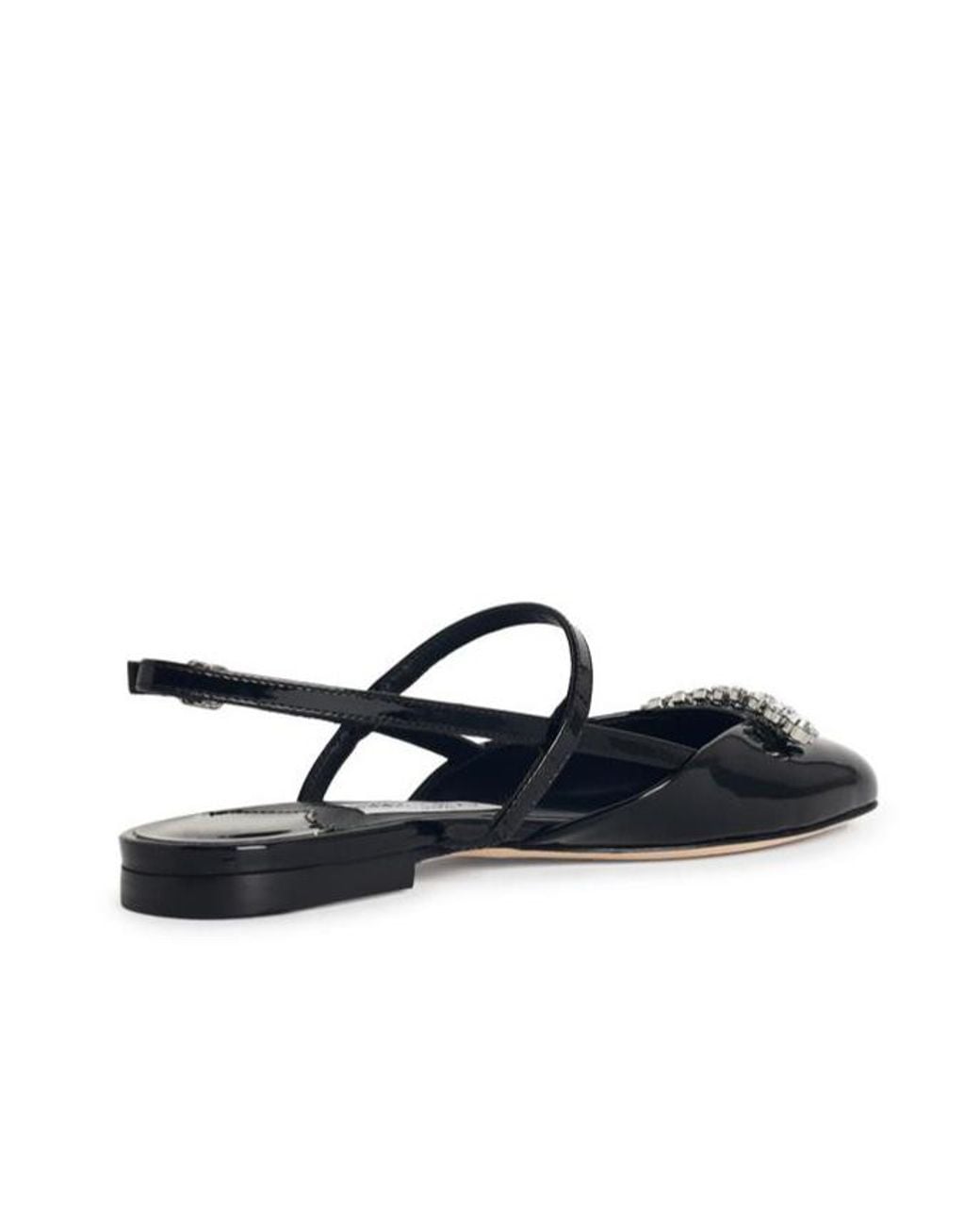 Jimmy Choo Black Belinda Embellished Flat Shoes
