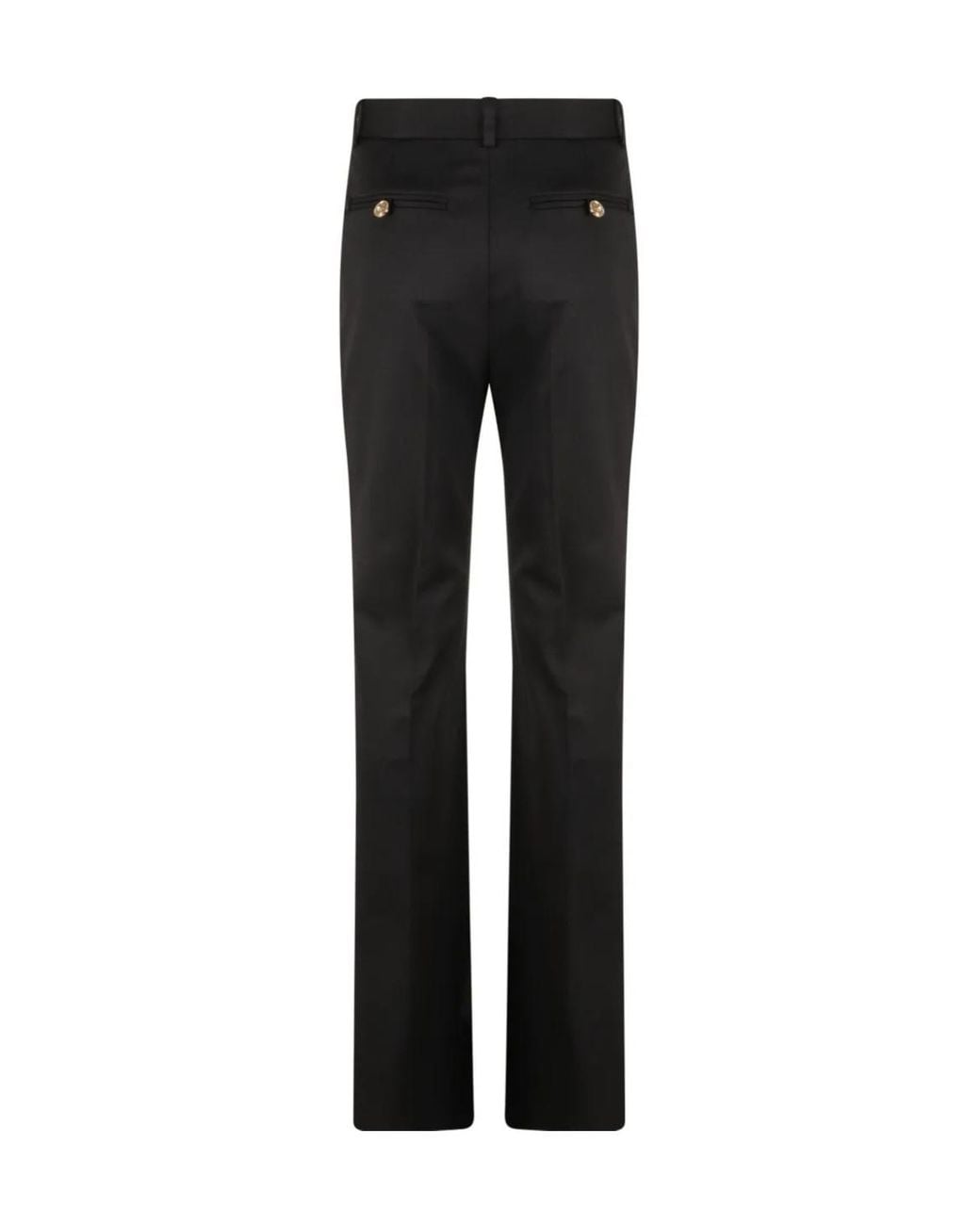 Versace Black Wool-Blend Trousers
