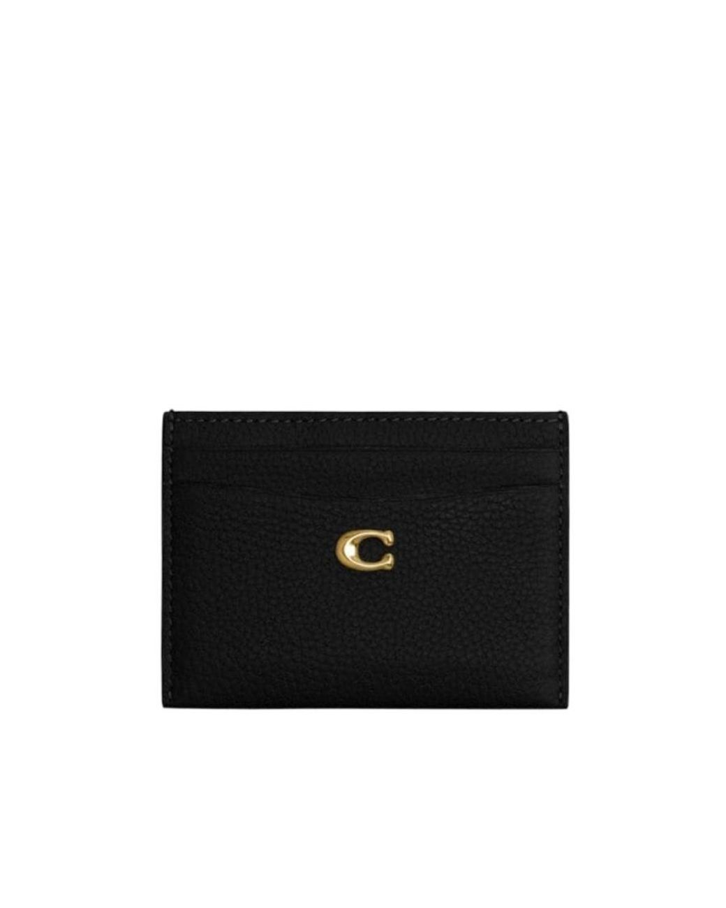 COACH Black Logo Card Bag
