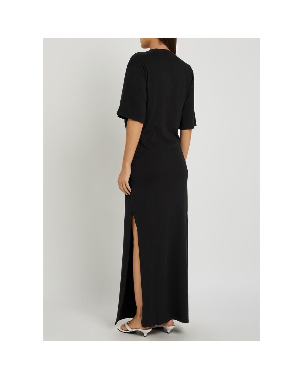Agolde Black Casual T-Shirt Dress