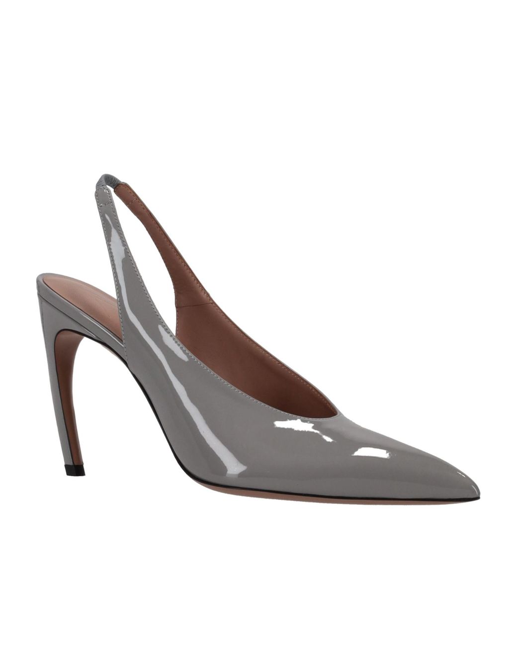 The Attico White Pointed-Toe High-Heeled Sandals