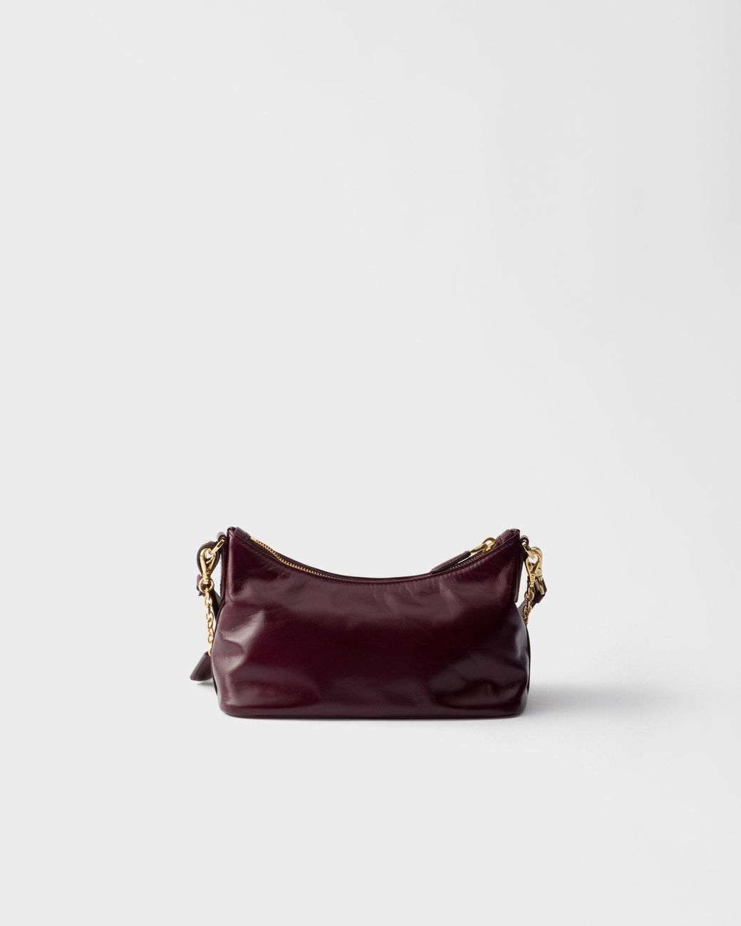 Prada Purple Leather Shoulder Bag
