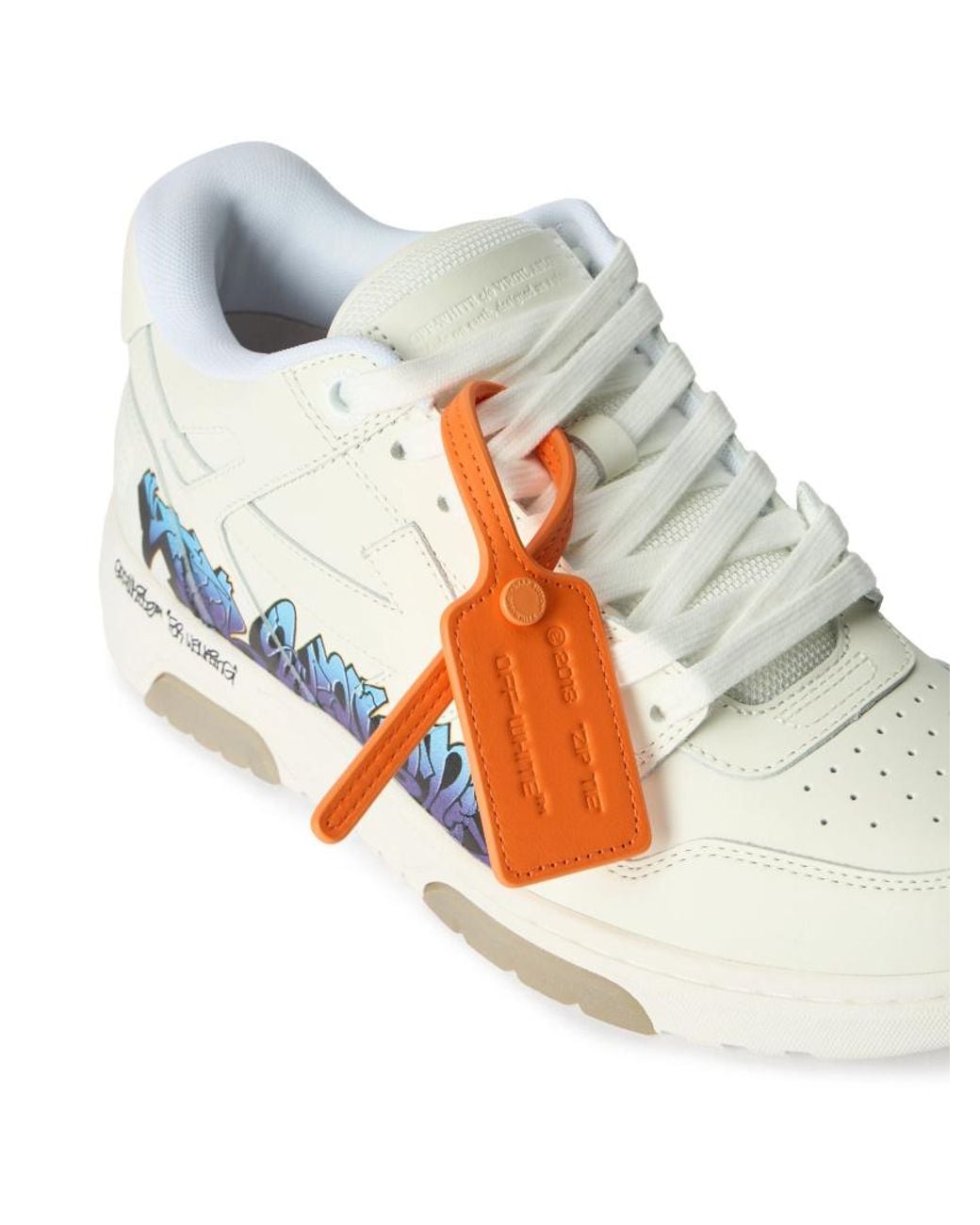 Off-White c/o Virgil Abloh Blue Out Of Office For Walking Artwork Sneakers