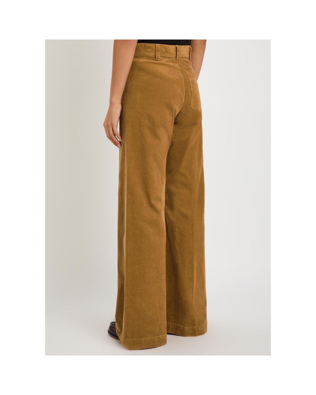 Polo Ralph Lauren Natural High-Waisted Flared Trousers